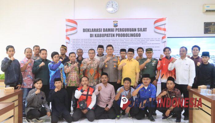 Demi Probolinggo Damai, Perguruan Silat Gelar Ikrar Bersama di Mapolres