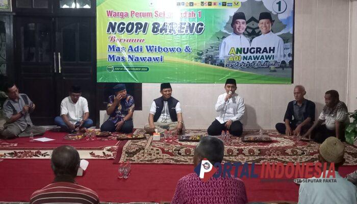 Warga Perum Sekar Indah I ‘Ngopi Bareng’ dengan Paslon Adi – Nawawi, Berikut Sejumlah Usulan Yang Disampaikan