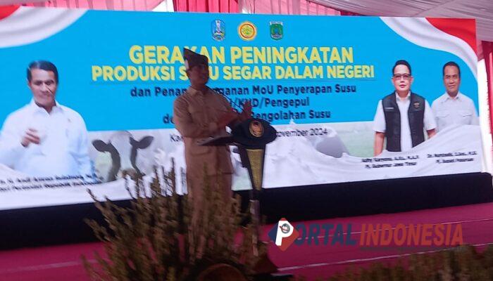 Berkunjung ke Pasuruan, Kementan Ajak Peternak dan Pelaku Industri Tingkatkan Produksi Susu Segar