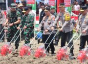 Kapolri dan Panglima TNI Tanam Jagung di Sidoarjo, Resmikan Gugus Tugas Ketahanan Pangan Polri