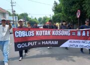 Para Pegiat Kotak Kosong Kampanye Keliling Kota Pasuruan, Ajak Masyarakat Tidak Golput dan Pilih Kotak Kosong