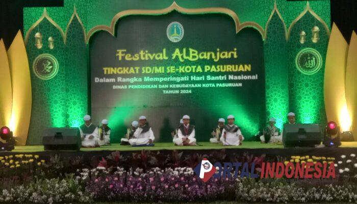 Menggali Bakat Sejak Dini, Disdikbud Kota Pasuruan Gelar Festival Al Banjari tingkat SD/MI