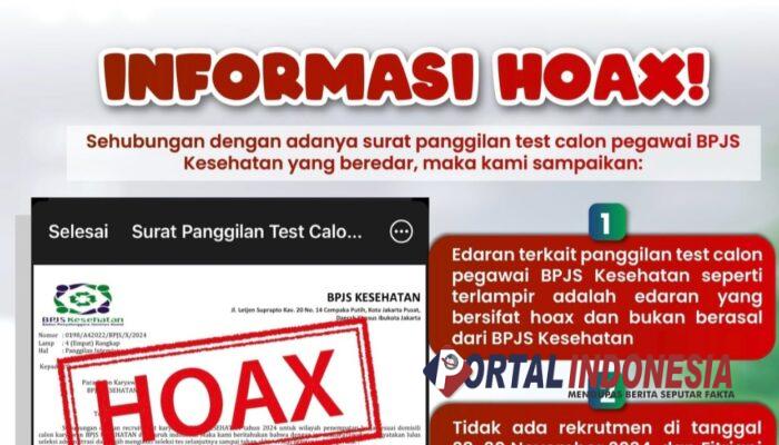 Waspada! Penipuan Surat Palsu Rekrutmen BPJS Kesehatan, Cabang Sidoarjo Pastikan Itu Hoaks