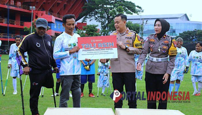 Polresta Malang Kota Beri Dukungan Penuh pada Atlet Sepak Bola Amputasi
