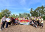 Polres Lahat Dukung Program 100 Hari Kerja Presiden RI dengan Penanaman Jagung