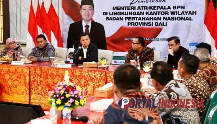 Menteri Nusron Dorong BPN Bali Transformasi Menuju Birokrasi Modern