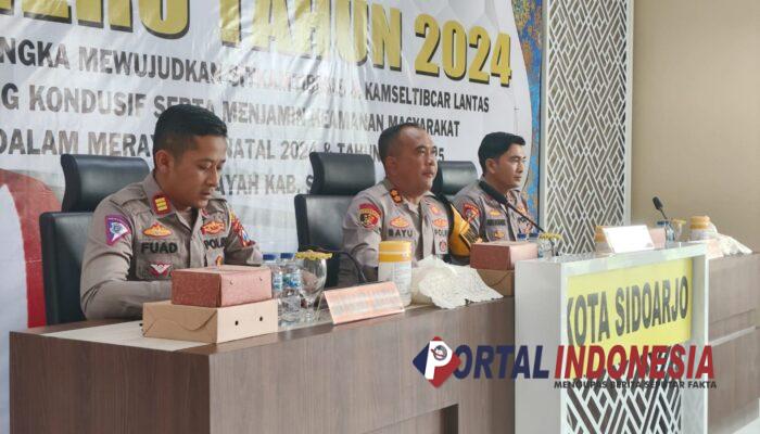 Polresta Sidoarjo Mantapkan Kesiapan Operasi Lilin Semeru 2024 untuk Natal dan Tahun Baru