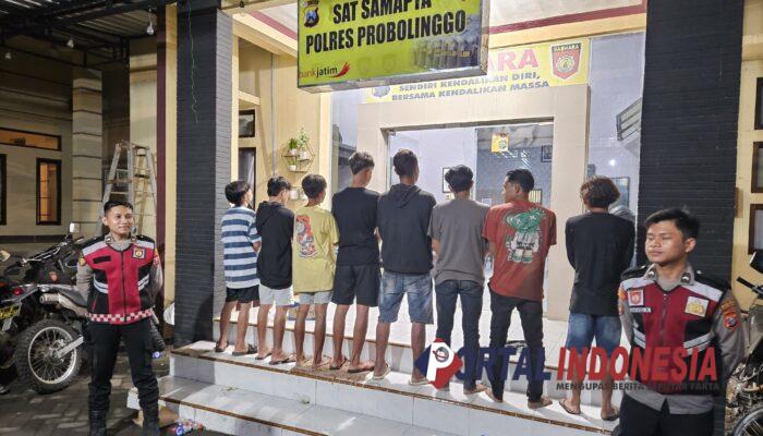 Polres Probolinggo Amankan Delapan Remaja Diduga Rencanakan Tawuran di Kraksaan