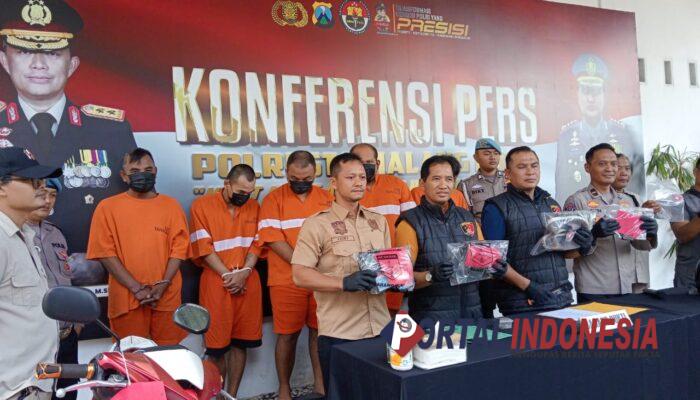 Satreskrim Polresta Malang Kota Ungkap Kasus Curanmor, 5 Tersangka Dibekuk