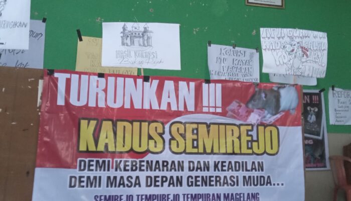 Tuntut Kadusnya Mundur, Warga Desa Samirejo Magelang Gelar Aksi Damai