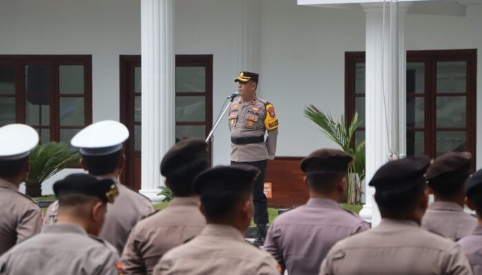 Persiapan Pam Malam Pergantian Tahun, Polresta Pasuruan Gelar Apel Gabungan