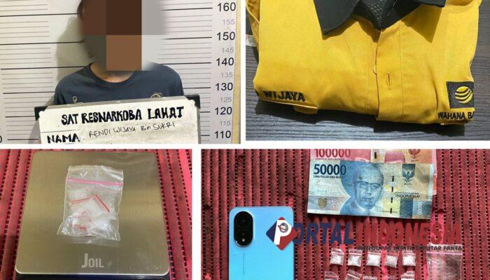 Satres Narkoba Polres Lahat Bongkar Peredaran Sabu, Amankan 10 Paket Sabu Bruto 2,05 Gram