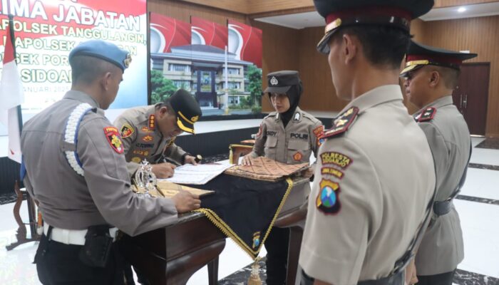 Rotasi Lima Kapolsek Polresta Sidoarjo, Semangat Baru untuk Kinerja Lebih Optimal