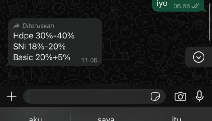 Ada Informasi Cashback Pipa 30% Pasca Pemberitaan SPAM di Sawangan Purworejo