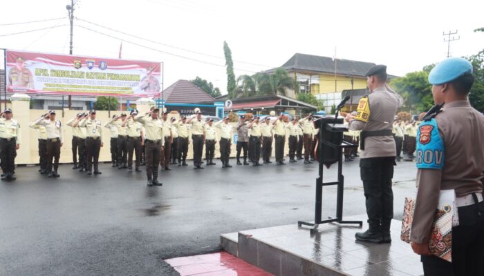 Kapolres Lahat Pimpin Apel Konsolidasi Satpam, Perkuat Sinergi Keamanan Wilayah