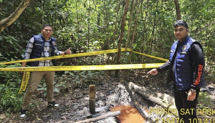Satreskrim Polres Musi Rawas Ungkap Pengeboran Minyak Ilegal, Dua Pelaku Ditangkap
