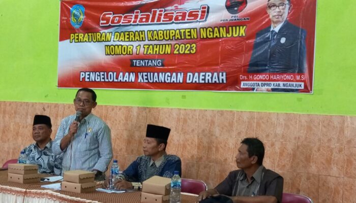 Drs. H.Gondo Hariyono,M.Si Sosialisasikan Perda No.1 tentang Pengelolaan Keuangan Daerah di Desa Sidoharjo