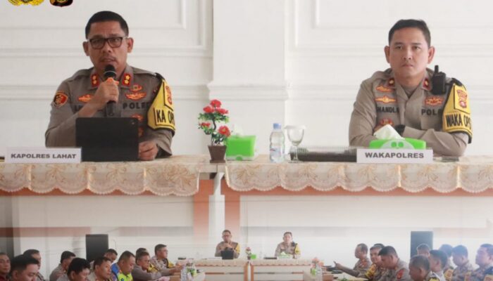 Kapolres Lahat Pimpin Anev Operasional 2024 dan Rancang Strategi 2025