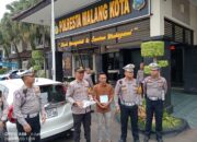 Gercep Satlantas Polresta Malang Kota Amankan Mobil Berplat nomor Jepang