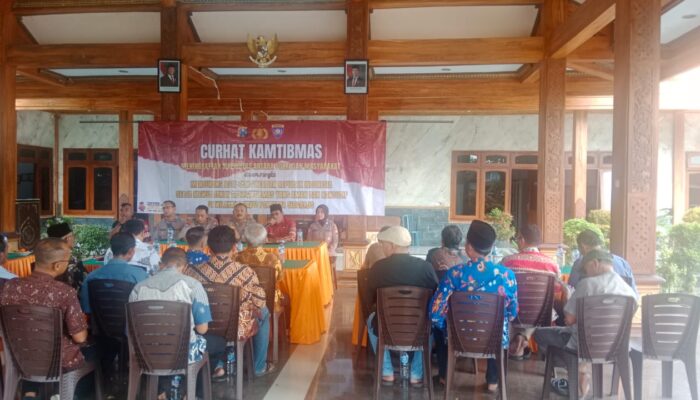 Polisi Gelar Curhat Kamtibmas di Desa Sidomulyo Krian, Warga Apresiasi Langkah Preventif