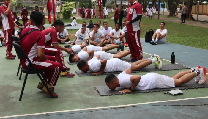 Ratusan Calon Siswa SIP Angkatan ke-54 Panda Polda Sumsel Ikuti Uji Kesamaptaan Jasmani