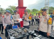 Kapolres Empat Lawang Periksa Senpi dan Ranmor Dinas, Pastikan Kesiapan Operasional