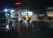 Kapolsek Candi Tinjau Genangan Air di Sentra Alam, Antisipasi Banjir