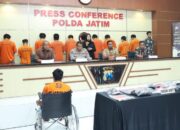 11 Orang Komplotan Curanmor Ditangkap Jatanras Polda Jatim, Satu Tersangka Dihadiahi Timah Panas