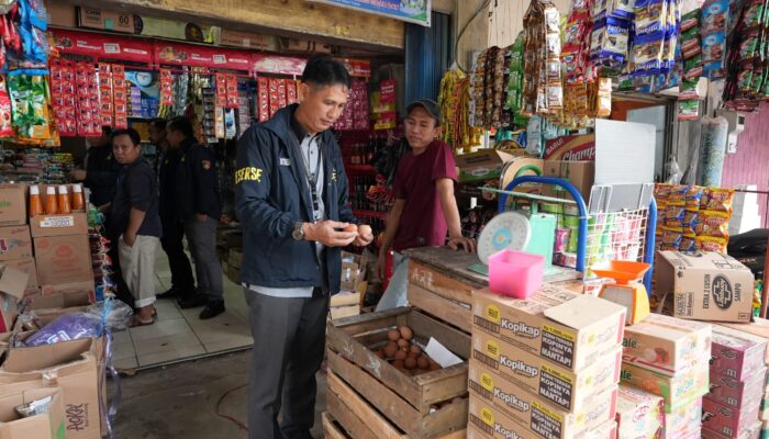 Pastikan Stabilitas Harga Bahan Pokok, Satgas Pangan Polda Sumsel Lakukan Pengecekan ke Pasar Sako