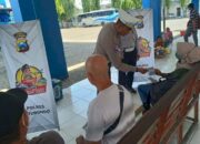 Polres Situbondo Gencar Sosialisasi Mudik Aman dan Hotline 110 di Terminal