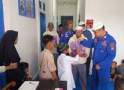 Polairud Polda Sumsel Beri Santunan kepada Puluhan Anak Yatim