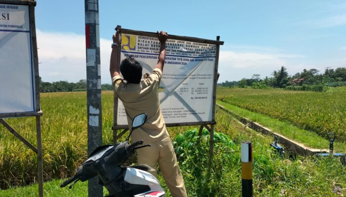Proyek Irigasi Desa Sokowaten Purworejo Disinyalir Menyisakan Masalah