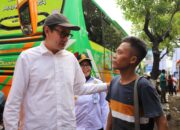 Lepas Pemudik dari Jakarta, Ini Pesan Wabup Dion