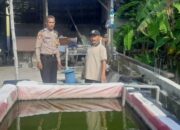 Bhabinkamtibmas Desa Pagerngumbuk Pantau Budidaya Ikan Nila, Dorong Ketahanan Pangan dari Kolam ke Meja Makan