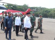 Kapolres dan Forkopimda Lahat Dampingi Menhan RI dan Wakasad Tinjau Dodik Secata Rindam II/Swj