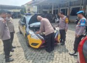 Pastikan Kelayakan Operasional, Kapolsek Sidoarjo Kota Cek Ranmor Dinas Personel