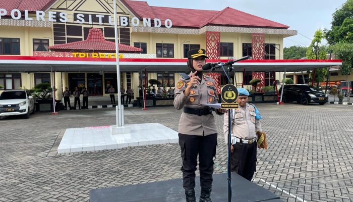 Wakapolres Situbondo Ajak Personel Polri Lebih Profesional Lewat Upacara Kesadaran Nasional