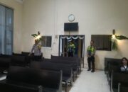 Hening dan Aman, Polsek Krian Kawal Ibadah Malam Paskah di GKI Krian