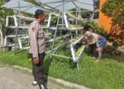 Bhabinkamtibmas dan Ketua Bumdes Sumorame Kolaborasi Ciptakan Kebun Sawi Hidroponik di Tengah Perumahan