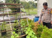 Dukung Ketahanan Pangan, Bhabinkamtibmas Janti Tinjau Lahan Pertanian Warga