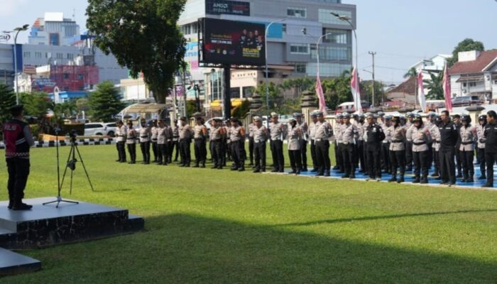 Polda Sumsel Gelar Apel Kesiapan Pengamanan May Day 2025