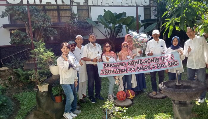 Setelah 44 Tahun, Alumni 1981 Kembali Menyapa Kenangan di SMAN 4 Kota Malang