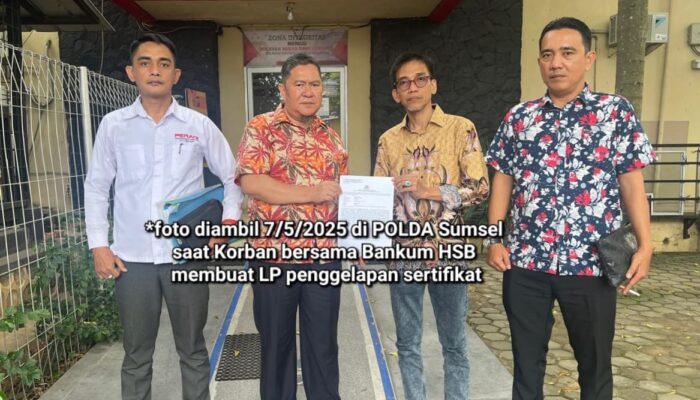 Ko Ade Dilaporkan ke Polda Sumsel Terkait Penggelapan Sertifikat Tanah