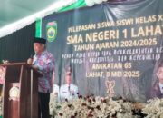 Bupati Bursah Zarnubi Hadiri Pelepasan Siswa Angkatan 65 SMAN 1 Lahat, Kenang Masa Sekolah dan Beri Motivasi
