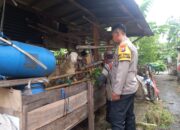 Polsek Krembung Dukung Ketahanan Pangan Melalui Pendampingan Peternak Kambing di Desa Rejeni