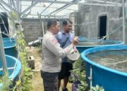 Bhabinkamtibmas Apresiasi Budidaya Ikan Lele di Lahan Rumah Warga Sedati Gede