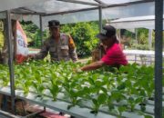 Polsek Candi Motivasi Ketahanan Pangan Lewat Sayur Hidroponik di Desa Gelam