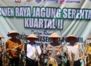 Kapolres Lahat Ikuti Panen Raya Jagung Serentak Triwulan II Secara Virtual Bersama Presiden