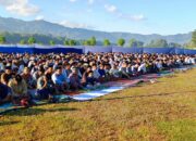 Umat Islam Desa Bancar Ikuti Sholat Id Serta Sembelih 21 Sapi dan 98 Kambing
