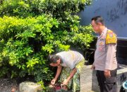 Bhabinkamtibmas Sentul Patroli Ketahanan Pangan Ajak Warga Kelola Pekarangan Bergizi